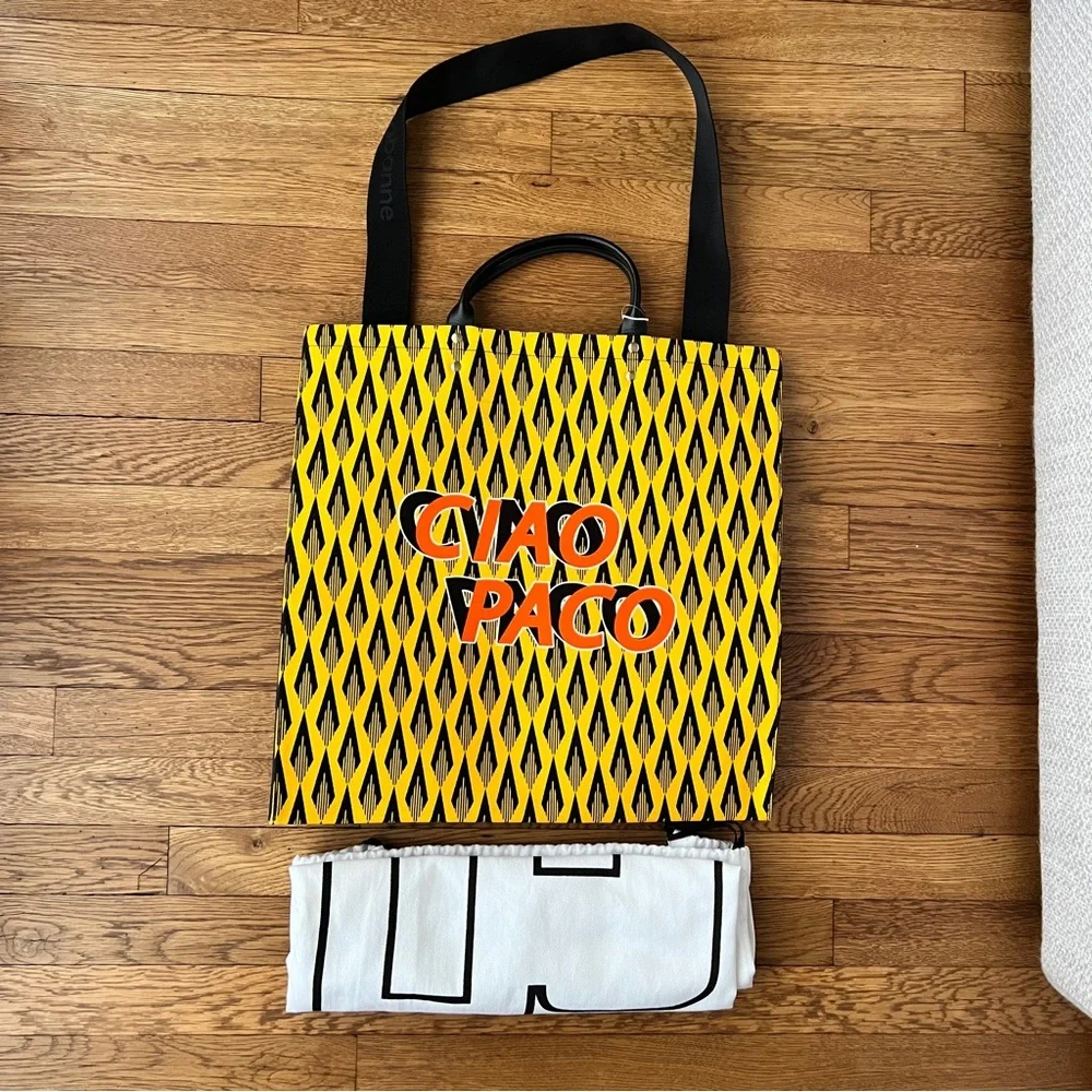 RABANNE Printed canvas tote - Picture 6 of 12